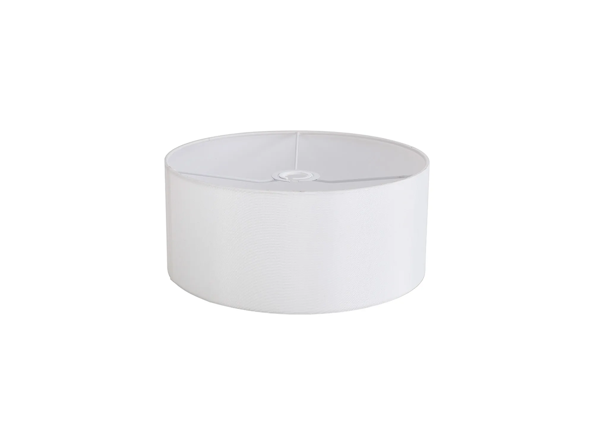 D0858  Serena 35cm Faux Silk Fabric Shade White
